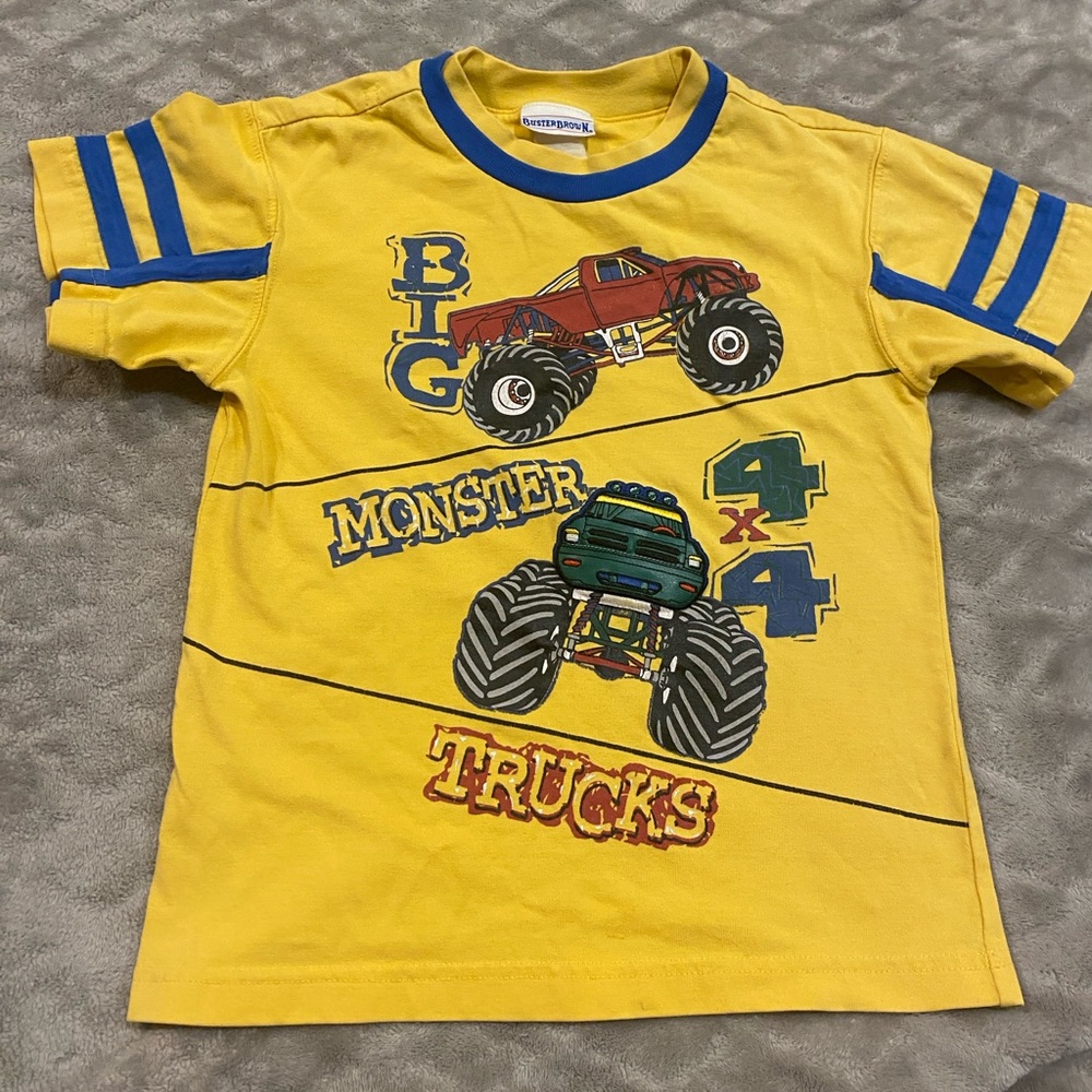 Buster Brown Yellow Vintage Monster Truck T-Shirt